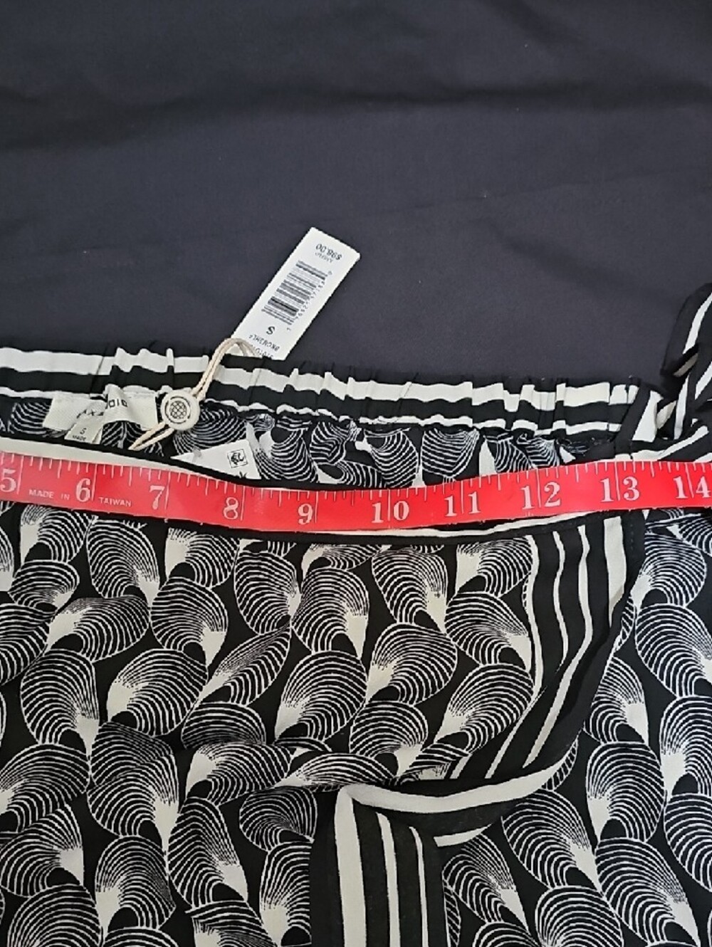 Size S Max Studio Black & White Printed Midi  Skirt - Picture 7 of 8